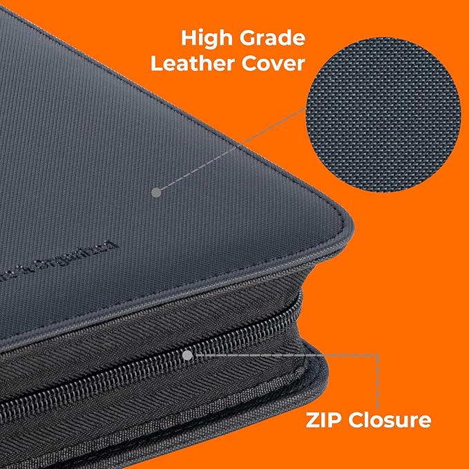 Premium ZiP Trading Cards Binder 9 Pockets, 936 Cards, Large Cards Book Album with Front Window & Lable Pocket, Card Collection Folder for TCG, MTG, Baseball, Football, Soccer and Games Cards