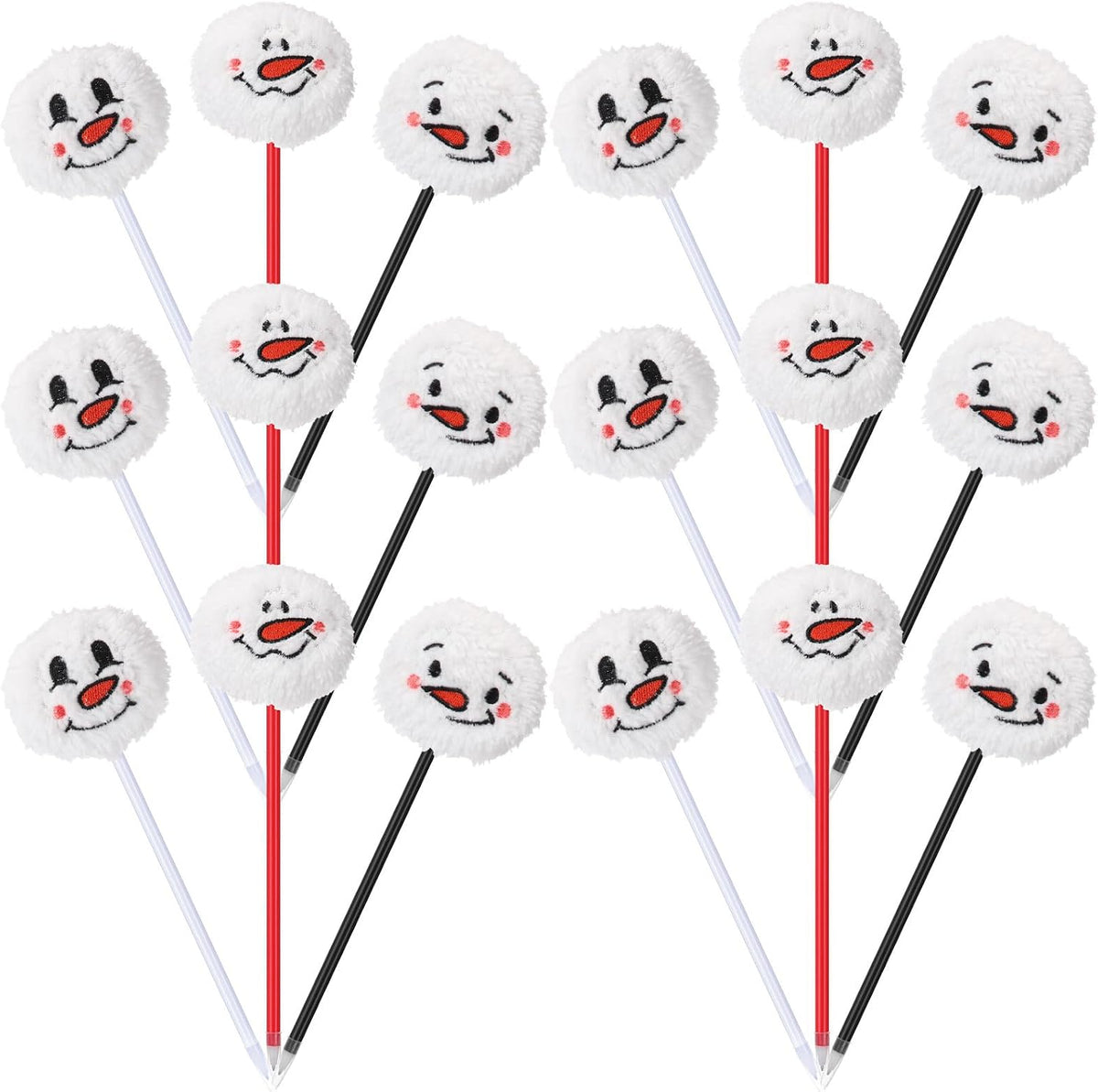 Maitys 24 Pcs Halloween Pens for Adults Horror Snowman Pens Stationery