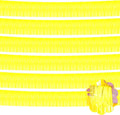 6 Pack 10 Feet Foil Fringe Garland Metallic Tinsel Streamers Banner Wall Hanging Curtain Backdrop Banner for Parade Floats, Thanksgiving, Christmas, Birthday, Halloween Party Decorations(Yellow)