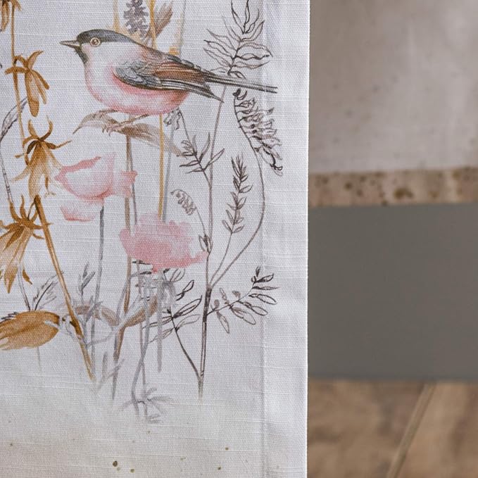 Maison d' Hermine Table runner 100% Cotton Single Layer Table Runners 72 inches long Decorative for Home Kitchen Dining Party Wedding Bridal Shower Spring Summer (Meadow Florals - Beige, 14.50" x 72")