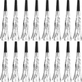 Skylety 24 Pcs Noise Makers Party Favors Silver Blowers Glitter Noise Makers for Sporting Events Fun Party Horns Metallic Fringed Blowers for Birthday Supplies