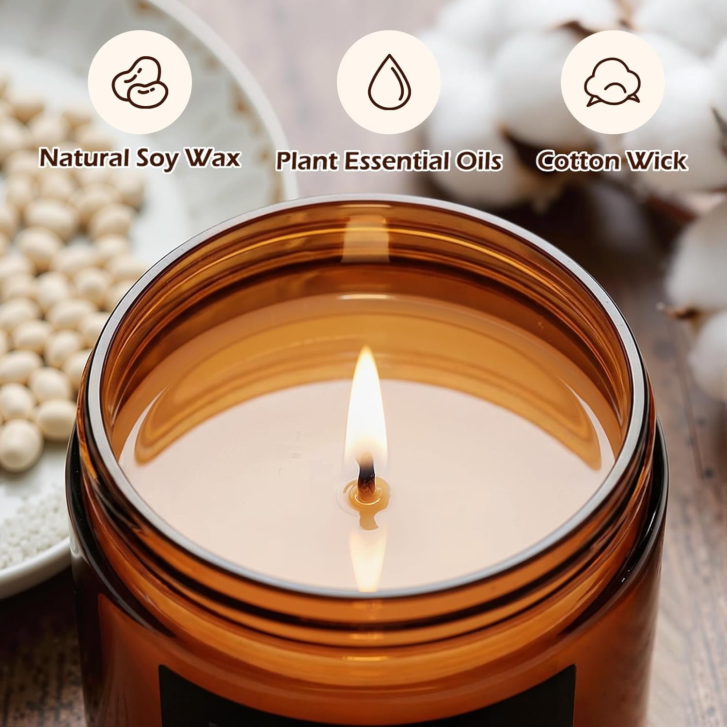 Scented Candles Set, 4 Pack Soy Candles for Home Scented, Candle Gifts for Men Women, Scents of Pineapple Cocktail/Coconut Vanilla/Pink Sands/Bahamian Breeze
