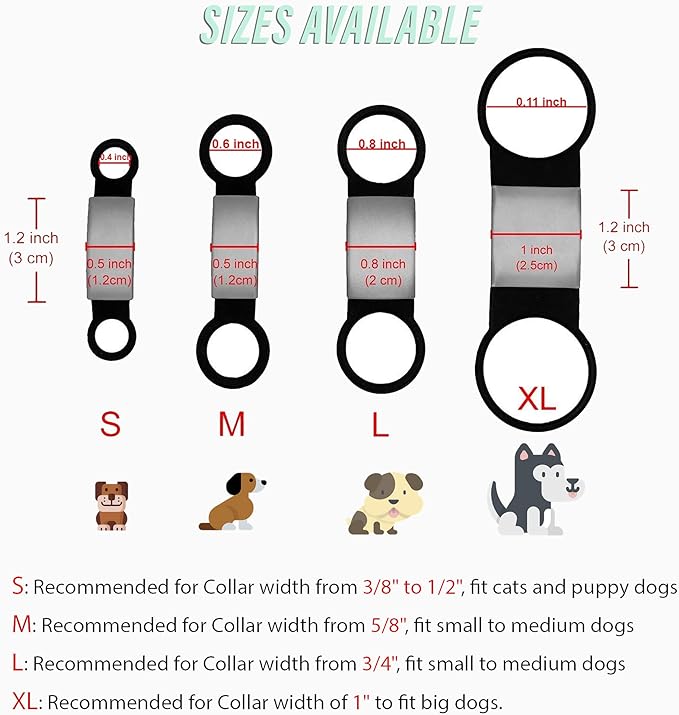 Personalized Dog & Cat ID Tags - No Noise, Engraved, Slide On - Custom Collar Tags for Small, Medium, Large Pets - Silent Puppy Identification Tags