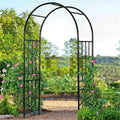 ldaily moccha garden arch arbor trellis, 7.2ft outdoor, main product view