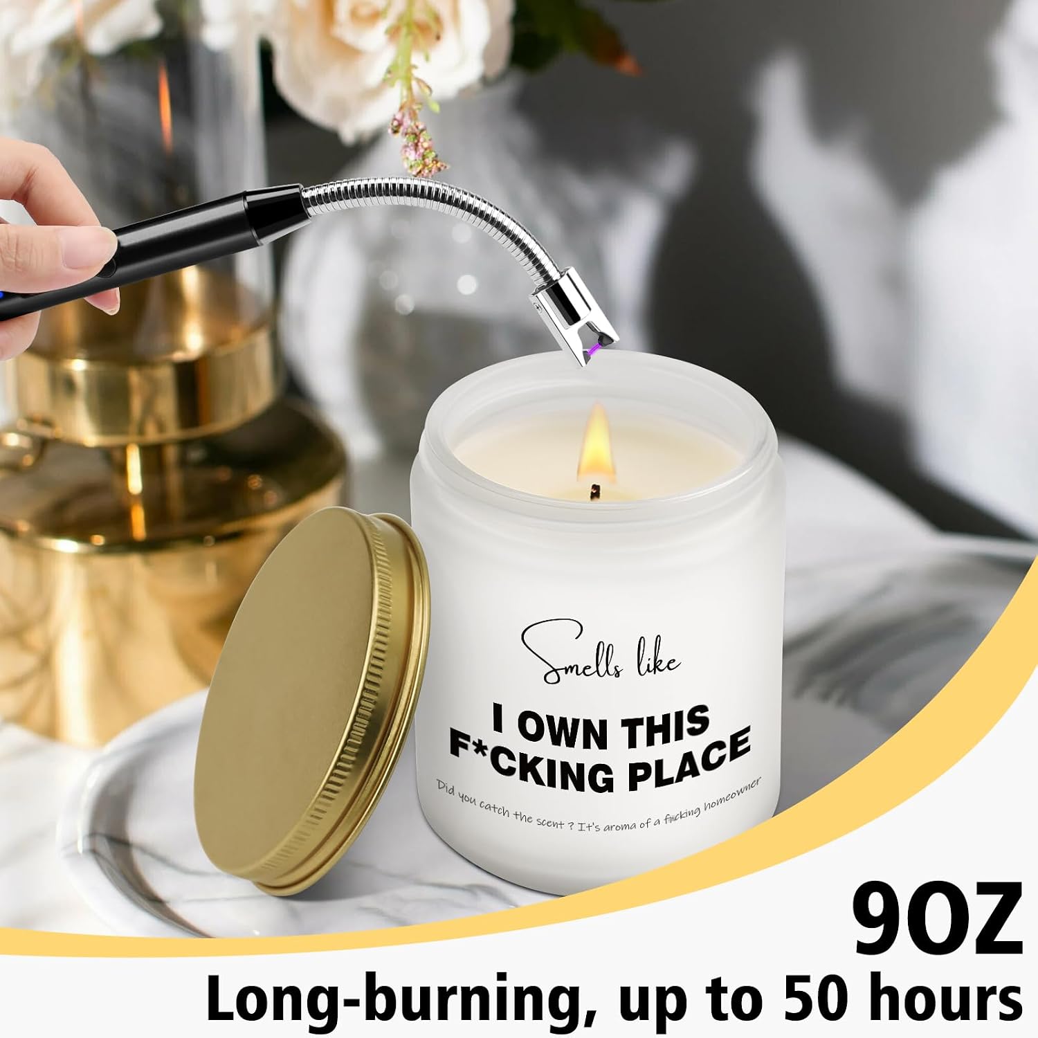 Funny Housewarming Gift, New Home House Gifts, Housewarming Candle, Welcome Home, Realtor Gift, Smells Like Candle, Apartment Presents, New Homeowners Gifts, First Home Present, Celebrating NewHome