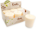 Pure Gardenia Soy Votive Candles - Scented with Essential & Natural Oils - 6 White Natural Votive Candle Refills - Flower & Floral Collection