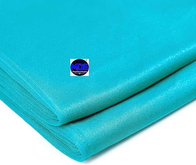 MDS Halloween Chiffon Table Runner - 25 Pack, 29 x 170 Inches, 14ft Each - Sheer Spooky Table Runners for Haunted House Parties, Trick-or-Treat Tables, Witchy Décor, Wedding & Events - Peacock Blue