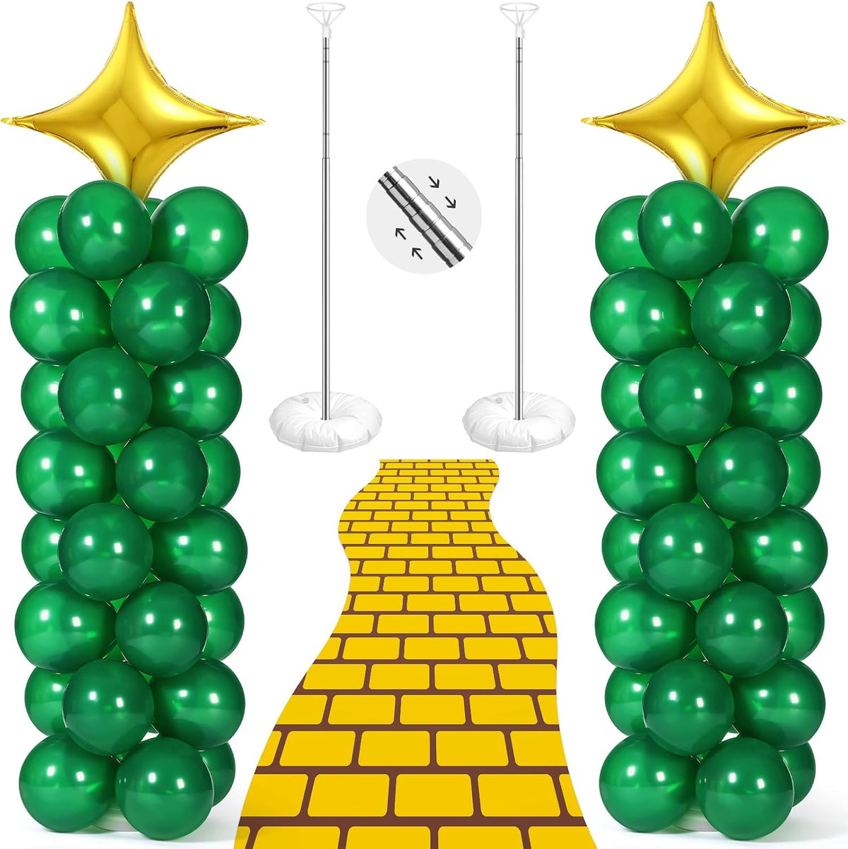 simgoing 2 set wizard party balloon column stand, main product view