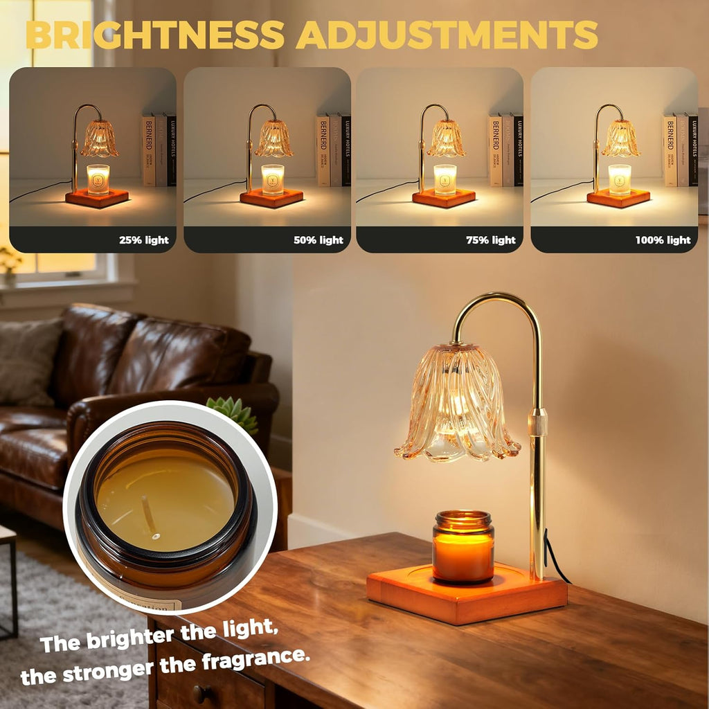 GODONLIF Candle Warmer Lamp with Timer Dimmable, Birthday Gifts for Women Mom, House Warming Gifts New Home Decor, Wax Melt Warmer for Jar Candles