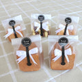 Cookie Bags for Packaging, Searik Translucent Plastic Cellophane Pastry Treat Bags for Party Gift Giving Bakery Bread Candy Chocolate Wrapping Goods with Stickers and Ribbon (3.5 x 8.8 Inches, 80 Pcs)