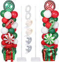 realspring 132 pcs christmas balloon column stand kit, main product view