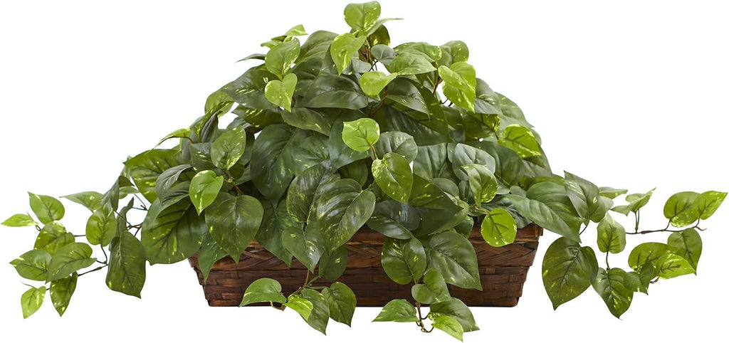 nearly natural 34 in artificial pothos ivy plant, main product view