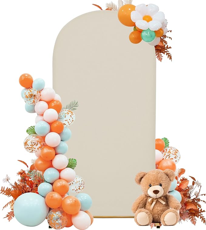 Wedding Arch Cover Spandex Arch Backdrop Cover 7.2FT Arch Backdrop Cover