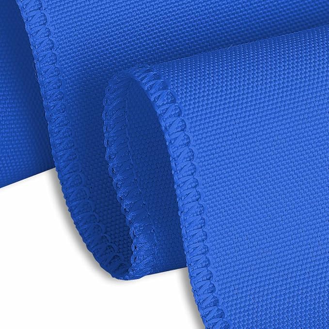 LTC LINENS 10 Pack 120 Inch Round Tablecloth Royal Blue for 60 Inch Round Table - Bulk Round Table Cover - Washable, Wrinkle Resistant Polyester Fabric Cloth for Wedding, Party