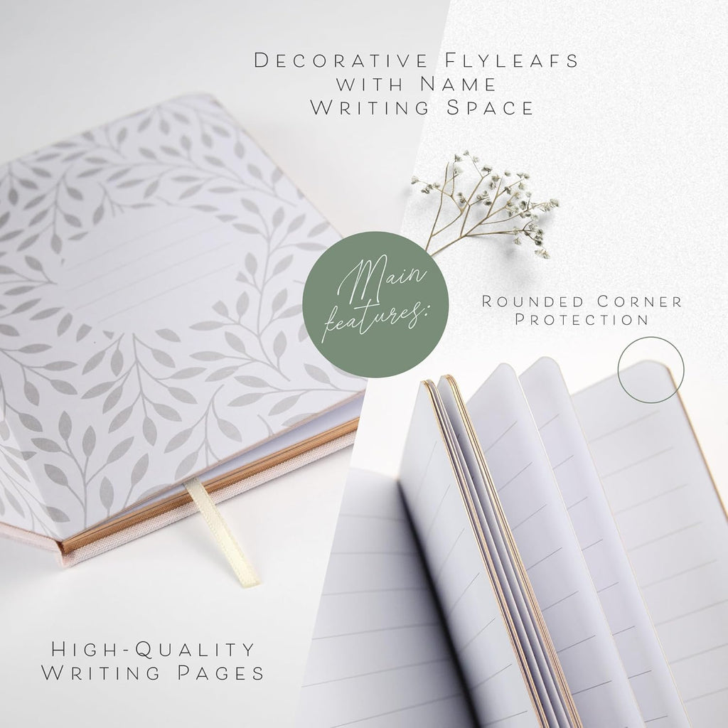 Custom 2026 Vow Books His & Hers - Ivory & Terracotta Linen Wedding Vow Books Ideal as Accessories for Brides & Grooms, His & Hers Gifts - Wedding Registry Must Haves 2026 & Elopement Essentials