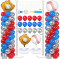 2 set baseball balloon column stand adjustable baseball, main product view