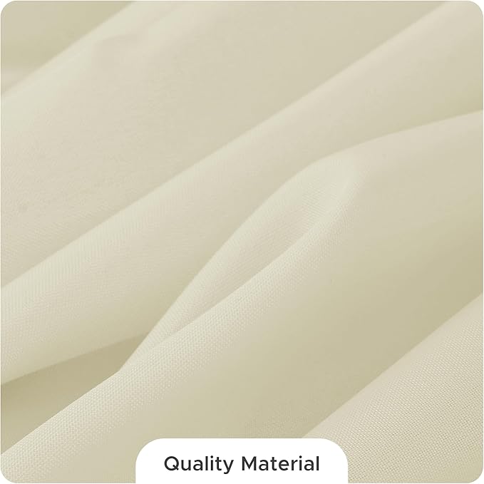 Fitable 8 Pack Rectangle Tablecloths: Stain Resistant Wrinkle Free Fabric Table Clothes, Washable Reusable Polyester Table Covers for Wedding Party Birthday Banquet Reception(Ivory, 90x132 Inch)