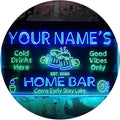 ADVPRO Personalized Your Name Custom Home Bar Beer Established Year Dual Color LED Neon Sign Green & Blue 12 x 8.5 Inches st6s32-p1-tm-gb