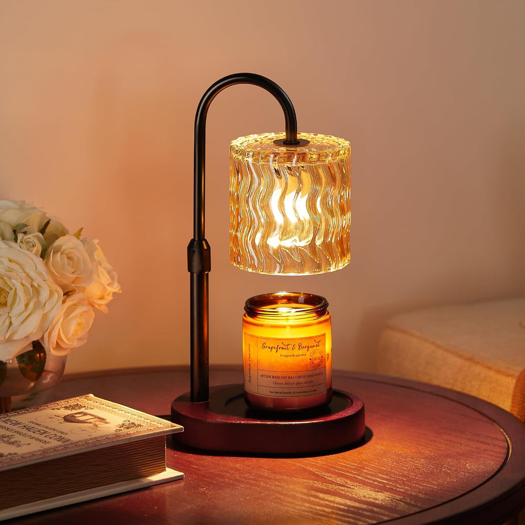 Homelist Candle Warmer Lamp, Adjustable Height Candle Warmer | Vintage Candle Warmer Lamp Dimmable with Timer for Home Decor, GU10 Bulb, Table Lights for Bedroom, Tea Room, Rest Room