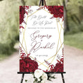 Halloween Til Death Do Us Part Gothic Welcome Board - Black Wedding Sign