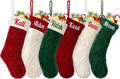 Personalized Christmas Stocking，Custom Name Family Christmas Stocking, 18” Large Knitted Xmas Stocking for Kids,Holiday and Family Stocking for Fireplace Christmas Holiday Party Decoration (1 pcs)