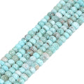 natural larimar 6mm rondelle loose beads 15 inch, main product view