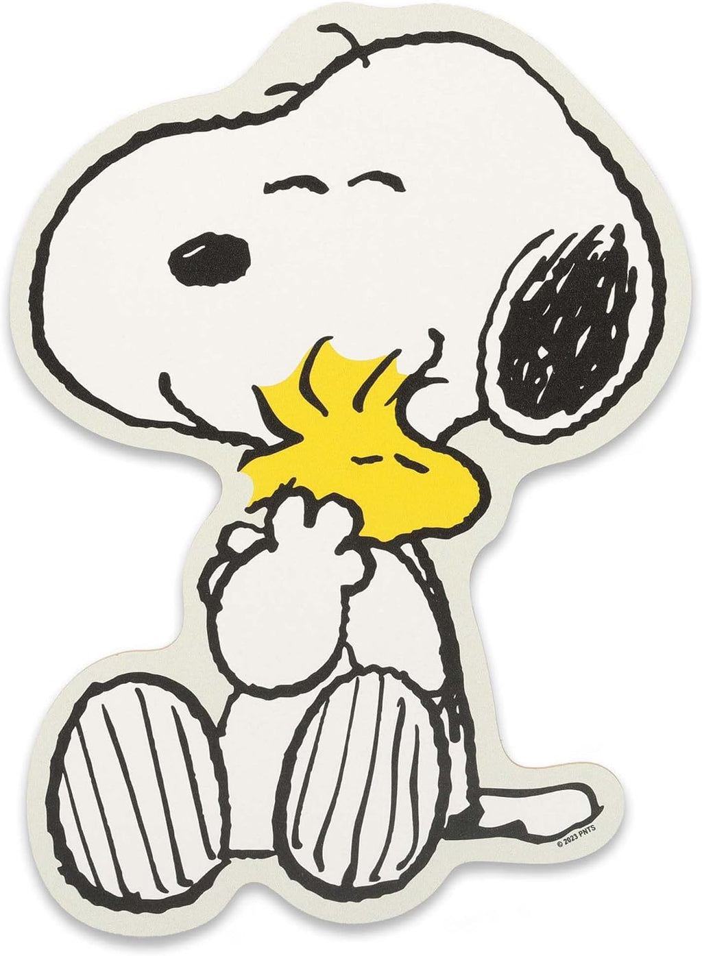 Open Road Brands Peanuts Snoopy and Woodstock Hug Wood Wall Decor - Fun Snoopy Wall Art for Kids' Bedroom or Play Room