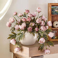 thiccywoov faux silk peony artificial flowers stem for, main product view