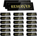 WATHFKCU 20PCS Acrylic Reserved Table Tent Signs, Reservation Seat Signs for Wedding, Restaurant, Office, Meeting Chairs