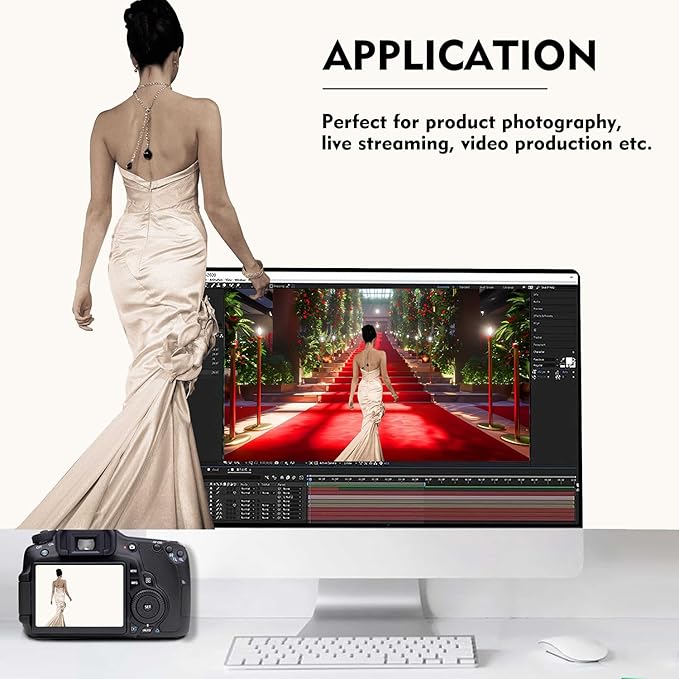 Ivory Photography Backdrop for Photoshoot, Photo Backdrop Curtain, Perfect Ivory Backdrops for Party Portrait Photoshoots Video Studio 5FTx7FT