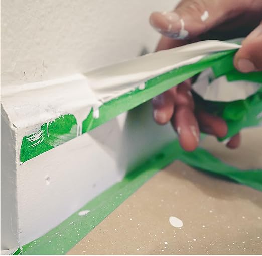 LAUCO DINOGREN High Performance Masking Tape for Car Paint, Heat & Water Resistant, Multi-Purpose Green (1 in (9 Rolls))