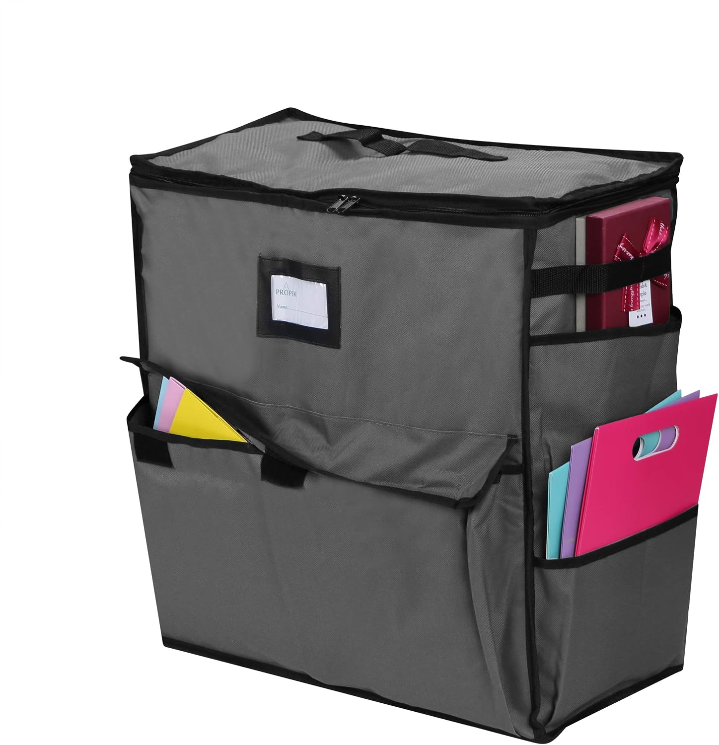 ProPik Unique Holiday Storage Organizer Gift Bag and Wrapping Accessories (Gray)
