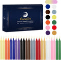 24 Pack Multicolor Spell Chime Candles – Premium Mini Unscented Taper Candles for Rituals, Prayer, Meditation, Altar, Spells – 4" Tall – Ideal for Witches & Spiritual Practices