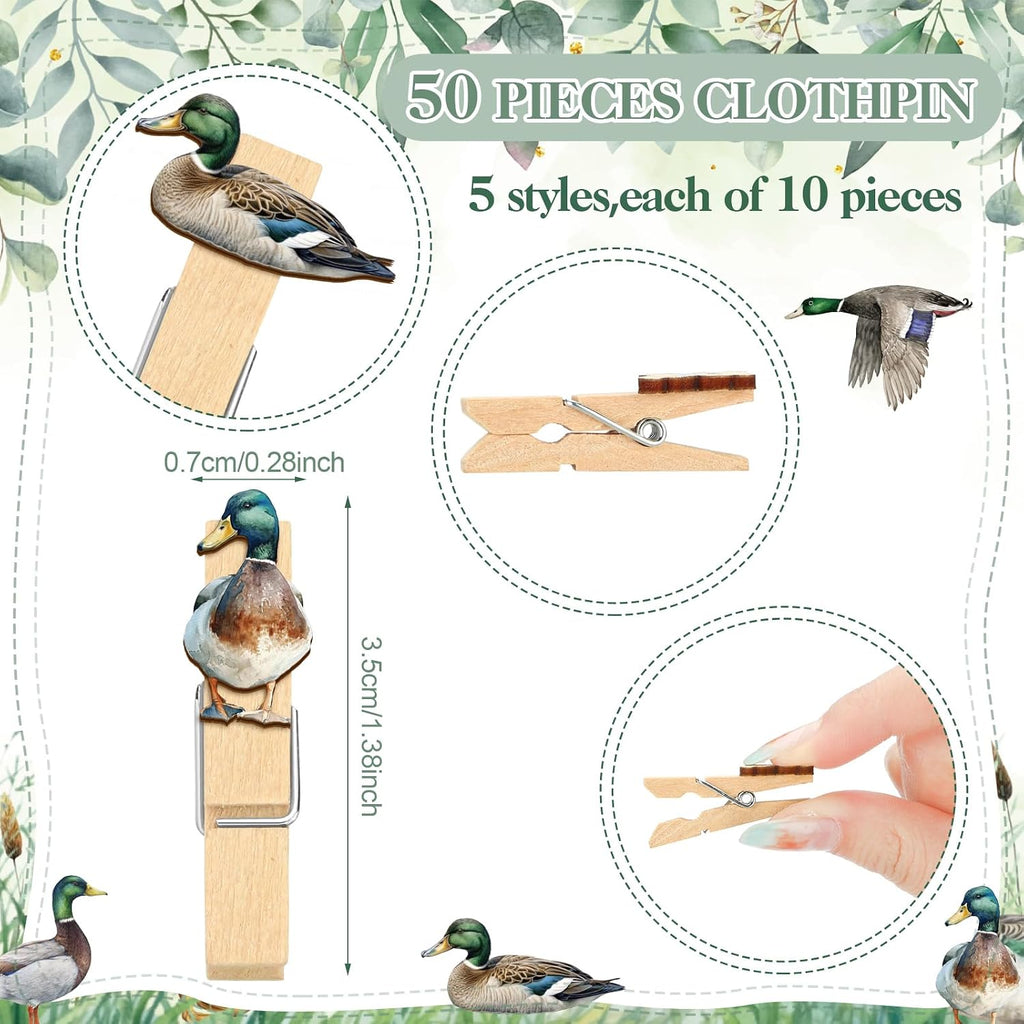Patelai 321 Pcs Mallard Duck Baby Shower Decorations Duck Hunting a Little Hunter is on The Way Gender Reveal Don't Say Games for Mallard Theme Welcome Baby Shower Party Supplies
