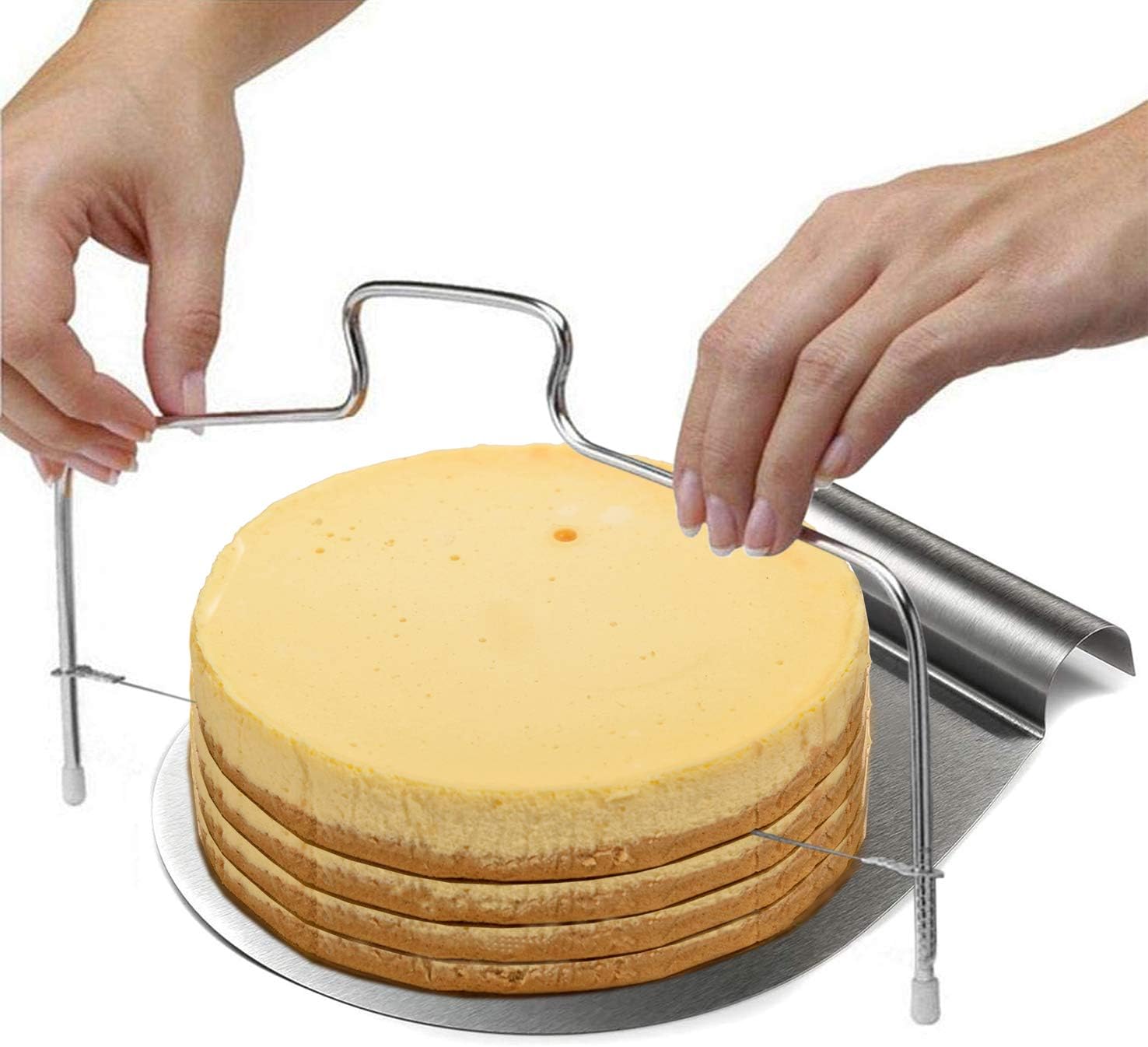 Stainless Steel Cake Customizing Decorating Serving 5pc set, Cake Server Lifter Slicer Straight & Offset Icing Frosting Spatulas
