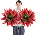 velener fall fake agave artificial plant, red fake, main product view