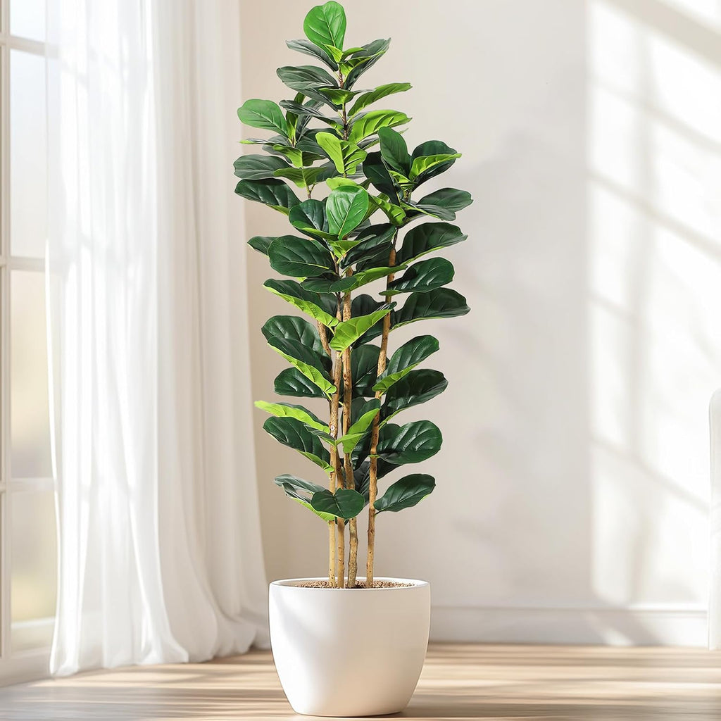 garveehome 6 ft faux fiddle leaf fig tree, main product view