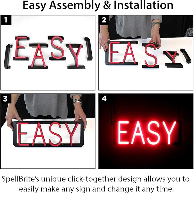 SpellBrite CRAFT BEER Sign | Beer-Related Sign with Neon Look, Red LED Light Source | 20.5" x 15.0"