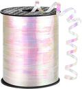 woric 600 Yards Iridescent White Curling Ribbon 1/5 Inch Balloon String Ribbon Thin Crafts Ribbons for Crafts Project Gift Wrapping Wedding Decor Bridal Baby Shower Birthday Party