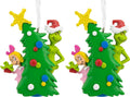 Hallmark Dr. Seuss's How the Grinch Stole Christmas! Grinch with Cindy Lou Who Christmas Ornament (Pack of 2)