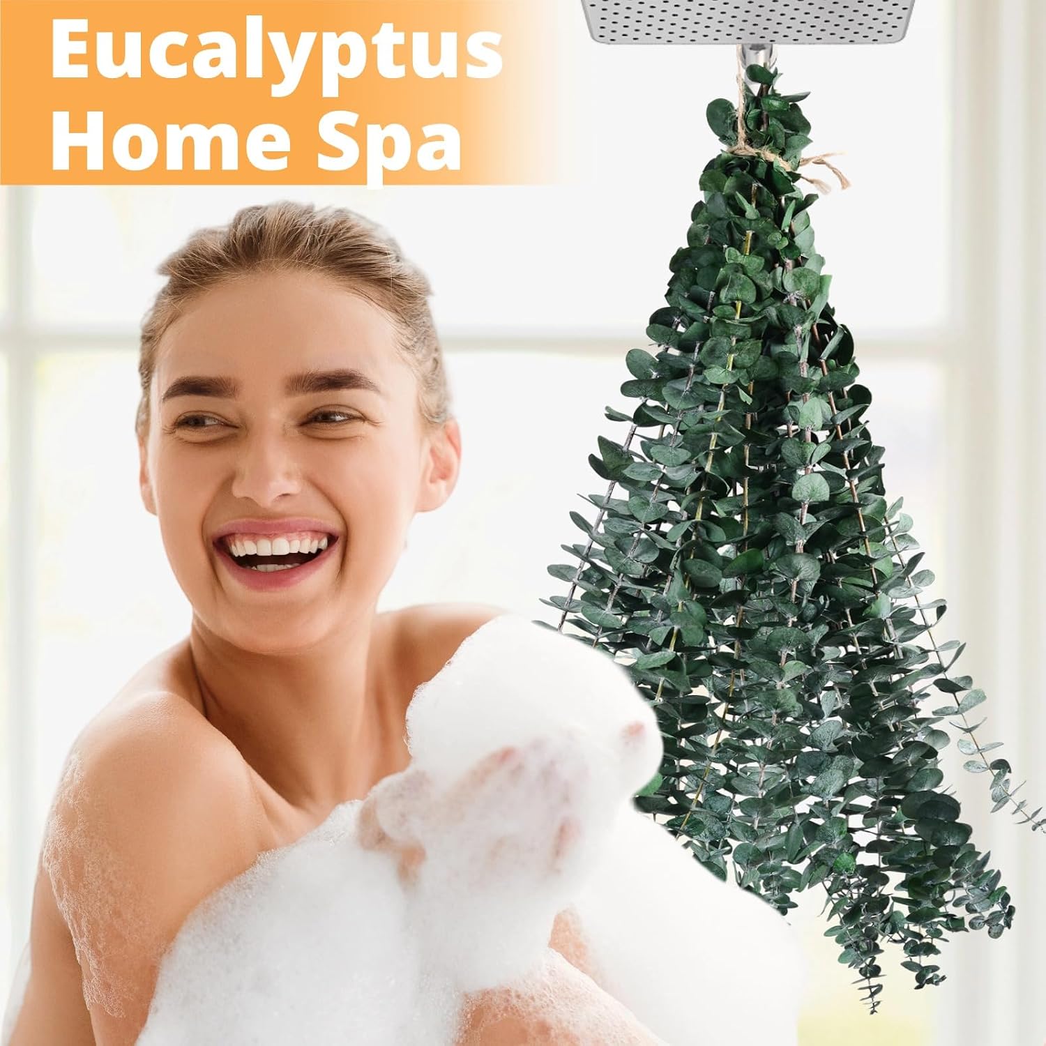 12PCS Dried Eucalyptus for Shower Hanging - 17'' Real Large Preserved Eucalyptus Stems Green Home Decor, 100% Made from Fresh Eucalyptus Leaves, Bathroom Shower Decor, Wedding, DIY