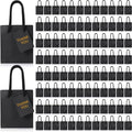 Sherr 100 Pack Mini Gift Bags Bulk, 4 x 2.75 x 4.5 Inches Paper Bags with Tags, Extra Small Paper Gift Boxes with Handles for Birthday, Party Favors, Weddings, Small Business(Black)