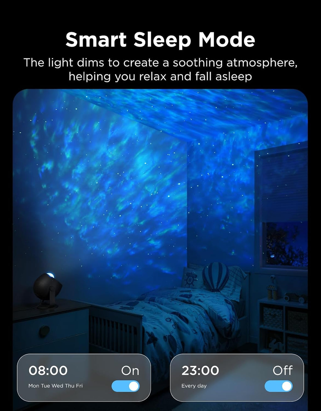 govee star light projector with ocean wave ripple, package contents