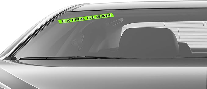 Ez-line Vinyl Windshield Stickers 3 Dozen 15 Inch Chartreuse Slogan Dealership Pro Pack for Car Lots (EZ115-Pack5)