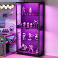 display cabinet with glass doors 4 tier glass, main product view