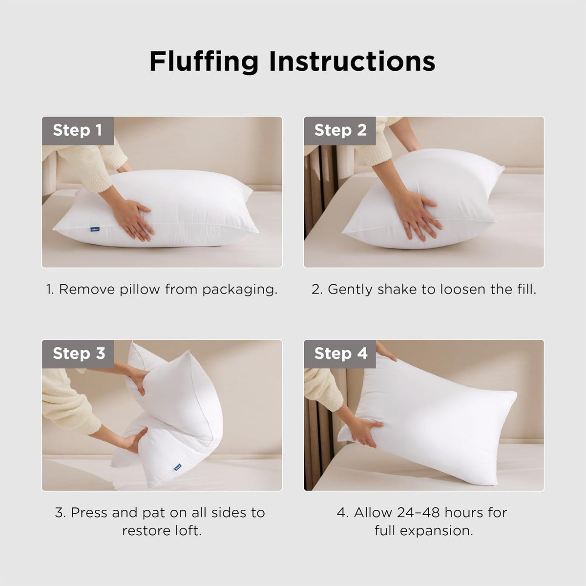 Bedsure Pillows Queen Size Set of 2, Bed Pillows for Sleeping