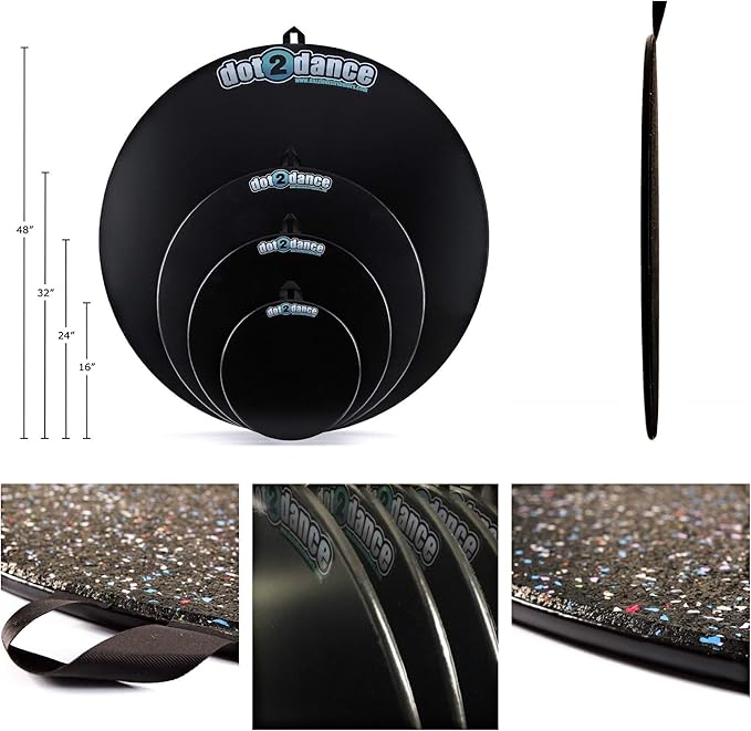 Portable Dance Floor, Marley Flooring Ballet Training Equipment, Tap Dance Floor, Turning Boards for Dancers & Figure Skating Practice Mat, Tap Board for Tap Dancing, Practice Pirouette