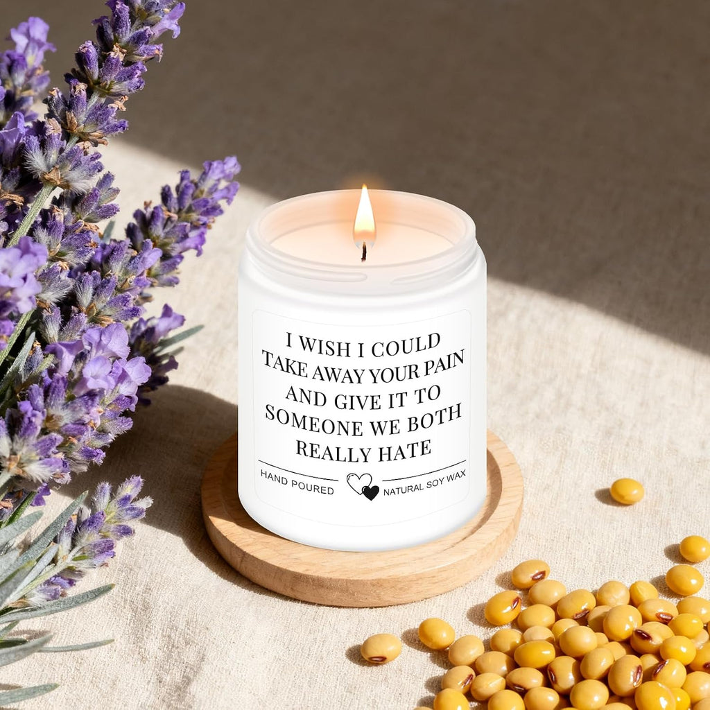 Homsolver Get Well Soon Gifts for Women, After Surgery Gifts, Feel Better, Cheer Up,Cancer,Get Well, Grieving Gift for Women, Friend, Family, Coworker, Wish Scented Candle