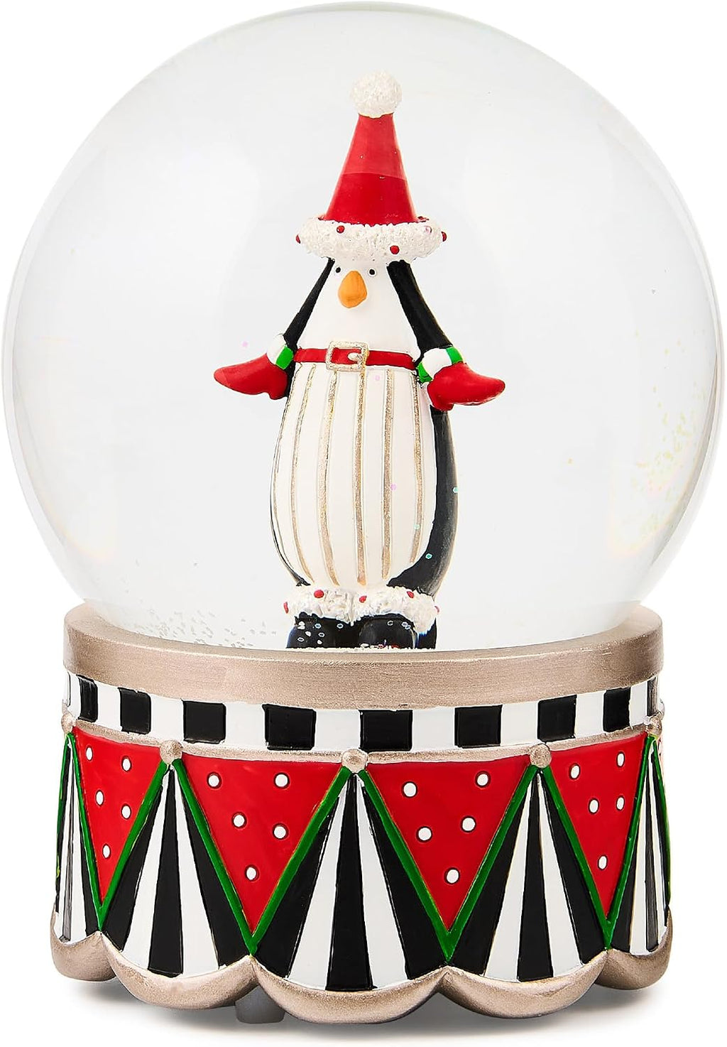 MACKENZIE-CHILDS Patience Brewster Penguin Snow Globe, Christmas Penguin Decor
