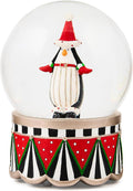 MACKENZIE-CHILDS Patience Brewster Penguin Snow Globe, Christmas Penguin Decor